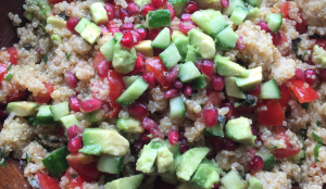 Pomegranate and Avocado tabbouleh, cyncity